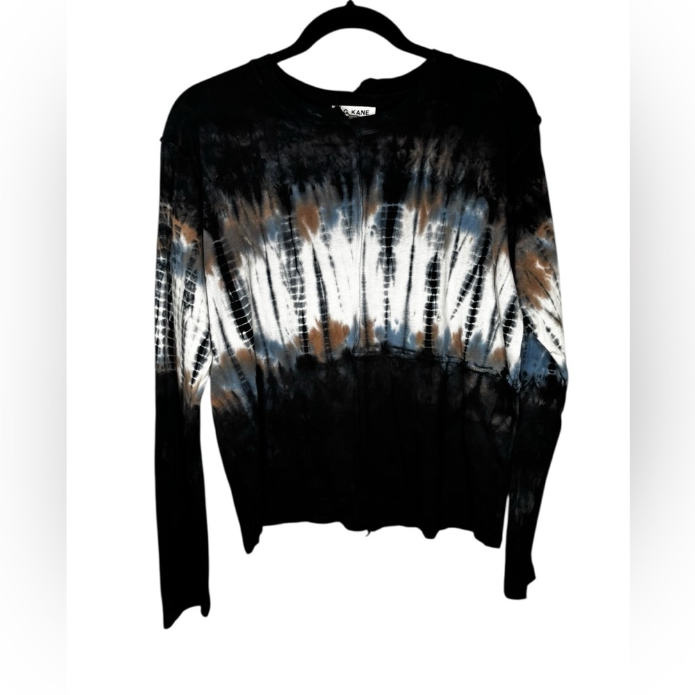 R.G. Kane Tye Dye Long Sleeve Upcycled Tee Shirt Size Small